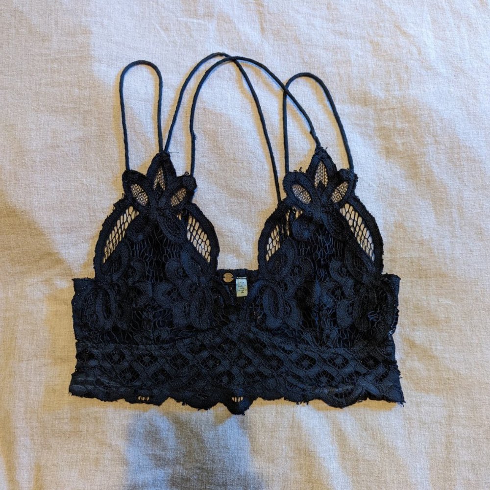 Free People One Adella Bralette Black